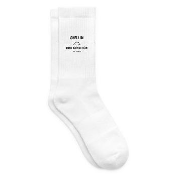 Schildkroete - Shell In Mint Condition - Reptilien - Tennissocken - Weiß - Rechts