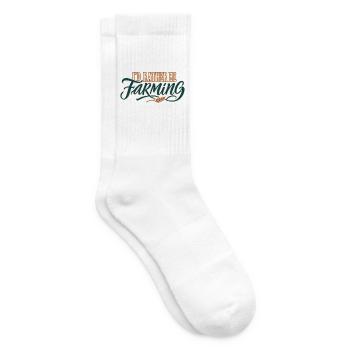 Ich würde lieber Landwirtschaft betreiben - Tennissocken - Weiß - Rechts