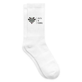 Darts is family (dark) - Tennissocken - Weiß - Rechts