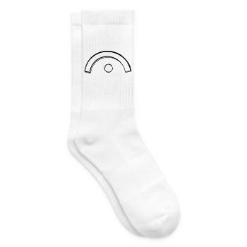 Fermate handgezeichnet - Tennissocken - Weiß - Rechts