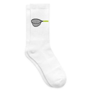 Angelkescher Netz Grafik - Tennissocken - Weiß - Rechts