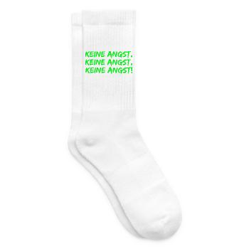 KEINE ANGST, MUT GEGEN RECHTS, WIDERSTAND, FCK NZS - Tennissocken - Weiß - Rechts