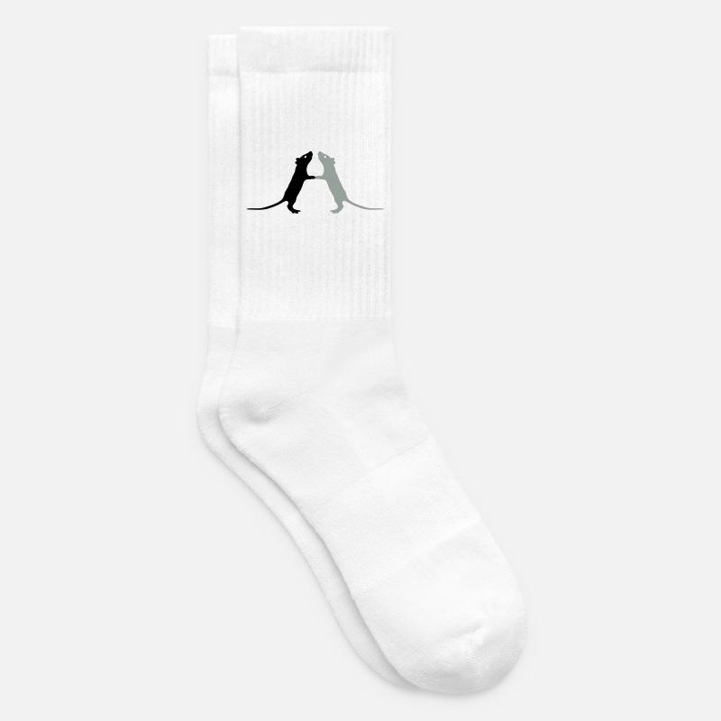Ratten - Tennissocken - Weiß