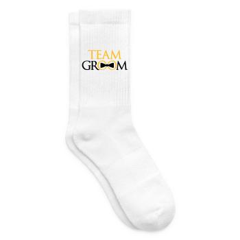 ringe team groom junggesellenabschied bachelor par - Tennissocken - Weiß - Rechts