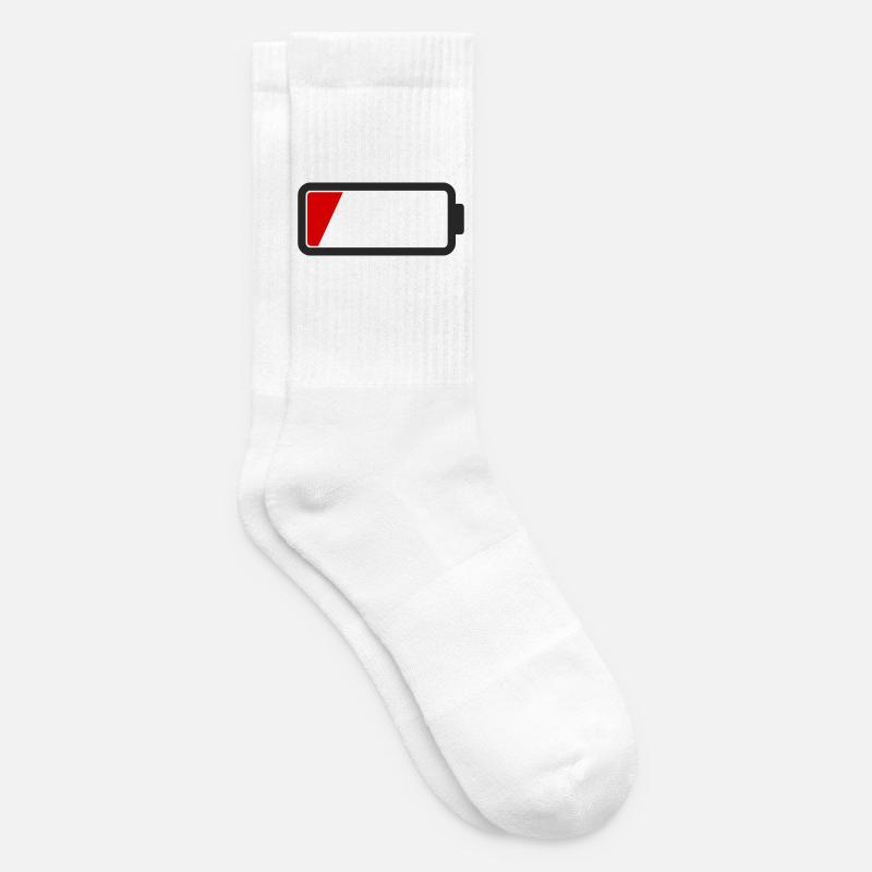 Batterie vide - Chaussettes de tennis - blanc