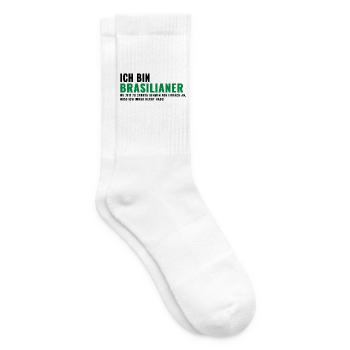 Brasilianer Spruch Humor Shirt - Tennissocken - Weiß - Rechts