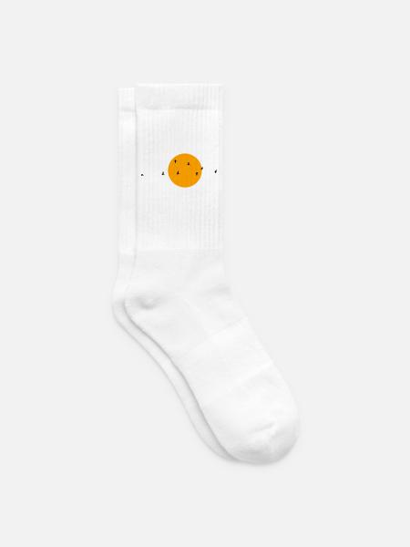 Wildgänse Kraniche Frühling - Tennissocken - Weiß