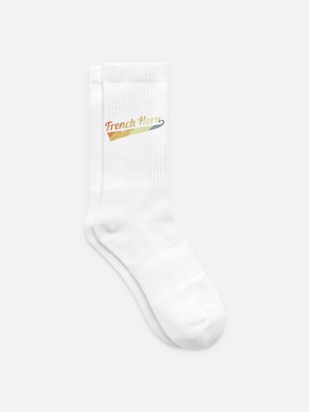 Vintage Waldhorn - Tennissocken - Weiß