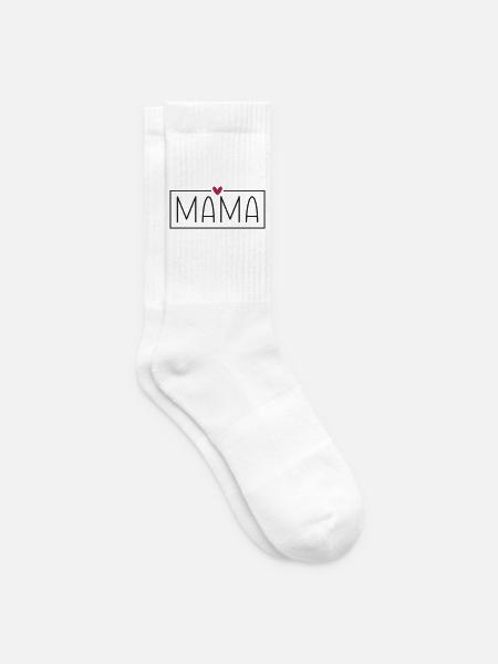 Mama  - Tennissocken - Weiß
