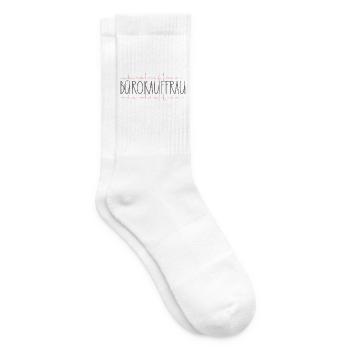 Bürokauffrau Geschenk Büro Schnörkel - Tennissocken - Weiß - Rechts