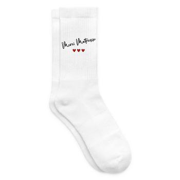 MISTRESS. THANK YOU. THANK YOU MISTRESS - Tennis socks - white - Right