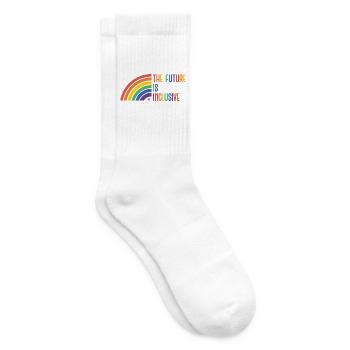LGBT Pride Month - The Future is Inclusive - Tennis socks - white - Right