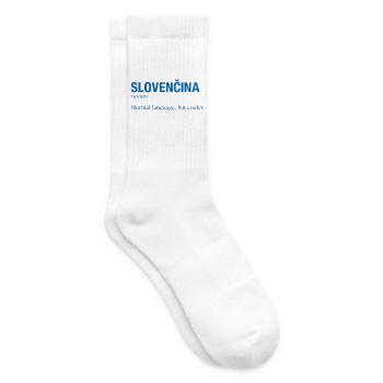 SLOVENCINA Slovak Slovakia - Tennis socks - white - Right