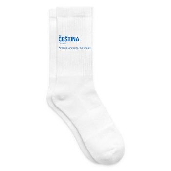 CESTINA Czech Republic - Tennis socks - white - Right