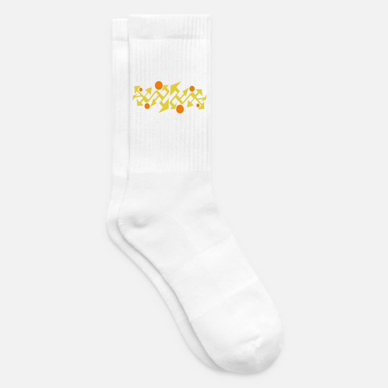 Abstract pattern by Cean - Tennis socks - white