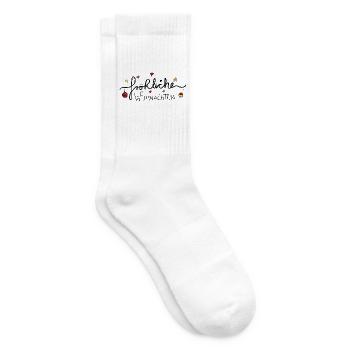 fröhliche Weihnachten - Tennissocken - Weiß - Rechts