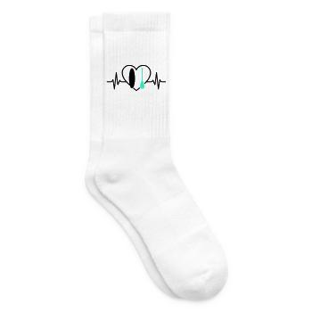 Paddle SUP Herz Board Welle Wasser Sport - Tennissocken - Weiß - Rechts