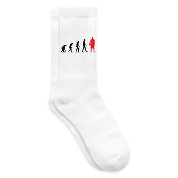 Entwicklung des Basketballs / Basketball - Tennissocken - Weiß - Rechts