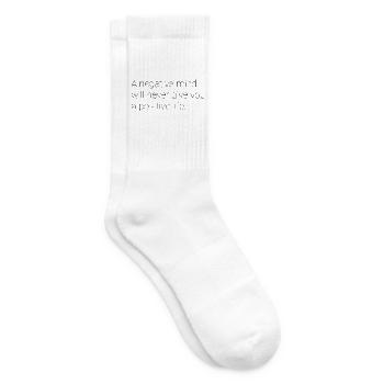 Motivierender Spruch Englisch  - Tennissocken - Weiß - Rechts
