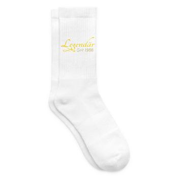 Né en 1986 - Chaussettes de tennis - blanc - Droite