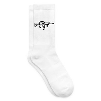 Submachine gun - Tennis socks - white - Right