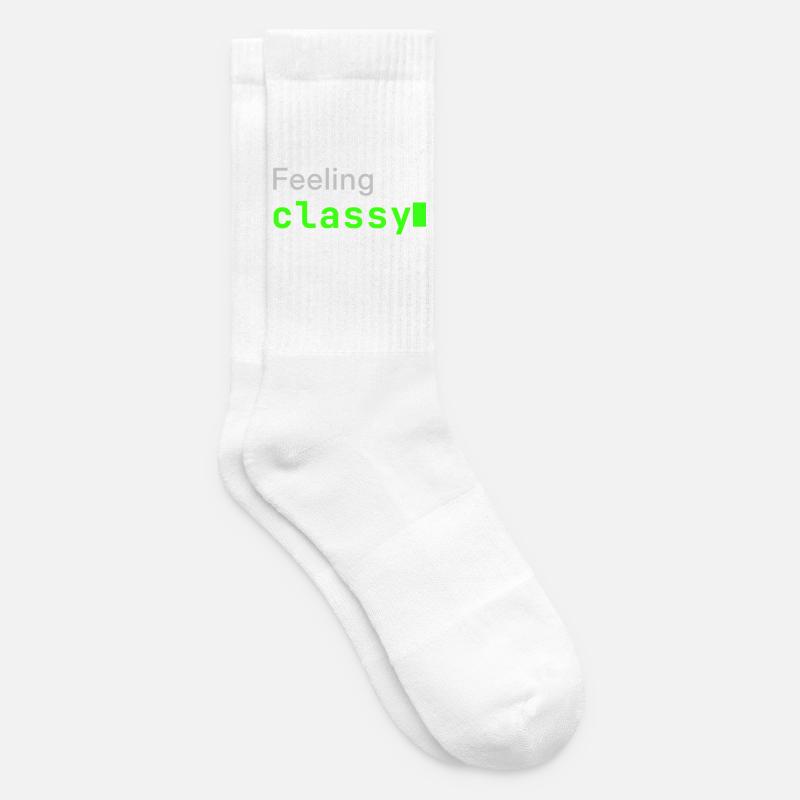 Feeling classy | Developer mood - Tennis socks - white