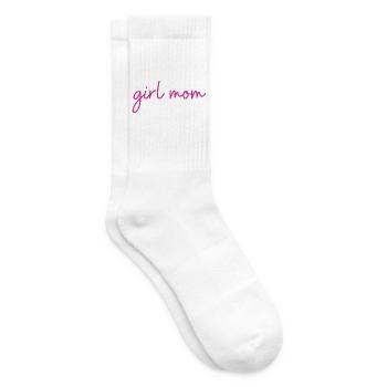Girl Mom Girl Mom Gift - Tennis socks - white - Right