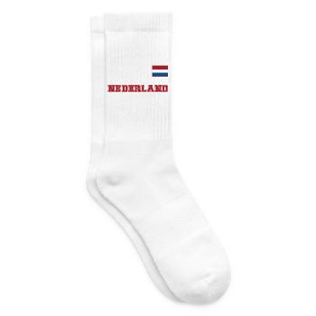 Niederlande Trikot Look - Holland – NEDERLAND - Tennissocken - Weiß - Rechts