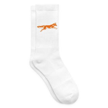 Fuchs In Bewegung Wildtier Naturmotiv - Tennissocken - Weiß - Rechts