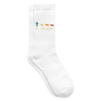 Ich und Meine Follower Ziege t-shirt Ziegen - Tennissocken - Weiß - Rechts