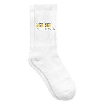 Neu bei der Feuerwehr – Jugendfeuerwehr Willkommen - Tennissocken - Weiß - Rechts