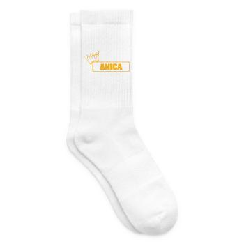 Vorname Anica - Tennissocken - Weiß - Rechts