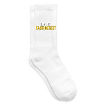 Endlich fahrbereit – Geschenk zum Führerschein - Tennissocken - Weiß - Rechts