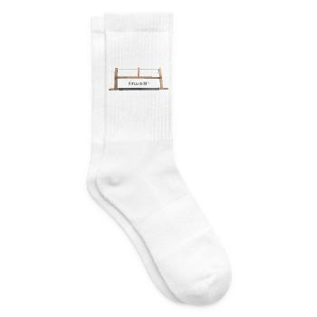 Tischlersäge Stress nicht! - Tennissocken - Weiß - Rechts