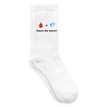 Red Drop und Diamond - Tennissocken - Weiß - Rechts