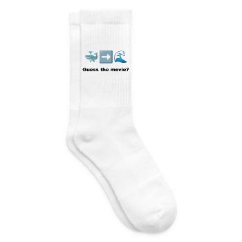 Whale and Dare Sea Adventure Rate mal, welcher Film? - Tennissocken - Weiß - Rechts