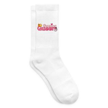 Gaming Queen Pixel Art Crown - Tennissocken - Weiß - Rechts