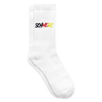 Schmerz – Deutschland Statement Shirt - Tennissocken - Weiß - Rechts