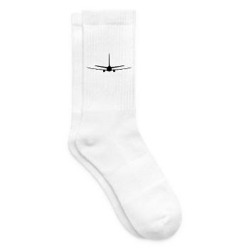 Flugzeug - Tennissocken - Weiß - Rechts