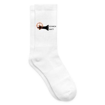 Schachmatt - Tennissocken - Weiß - Rechts