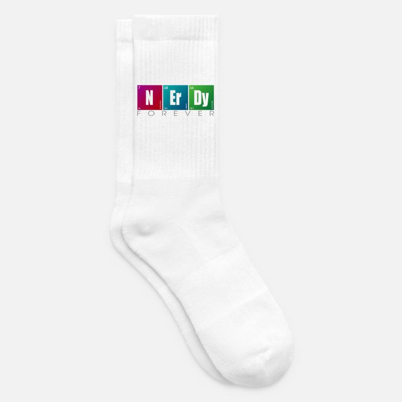 NERDY forever - NERDY Elements - Chaussettes de tennis - blanc
