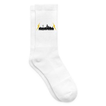 Frankfurter Maedsche ffm skyline - Tennissocken - Weiß - Rechts