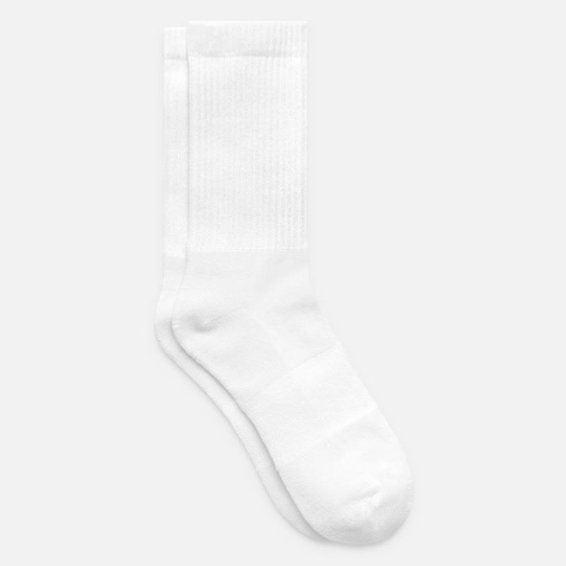 Evolution of a Road Cyclist Silhouette - Tennis socks - white