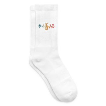 Tuba Heartbeat Tuba Orchestra Musicians - Tennis socks - white - Right