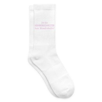 Ich bin Krankenschwester, kein Wunderheiler! - Tennissocken - Weiß - Rechts