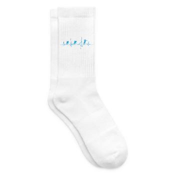 Hockey eishockey herzschlag eishockeyspieler - Tennissocken - Weiß - Rechts