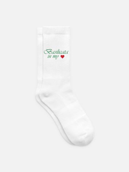 Basilicata in meinem Herzen - Tennissocken - Weiß