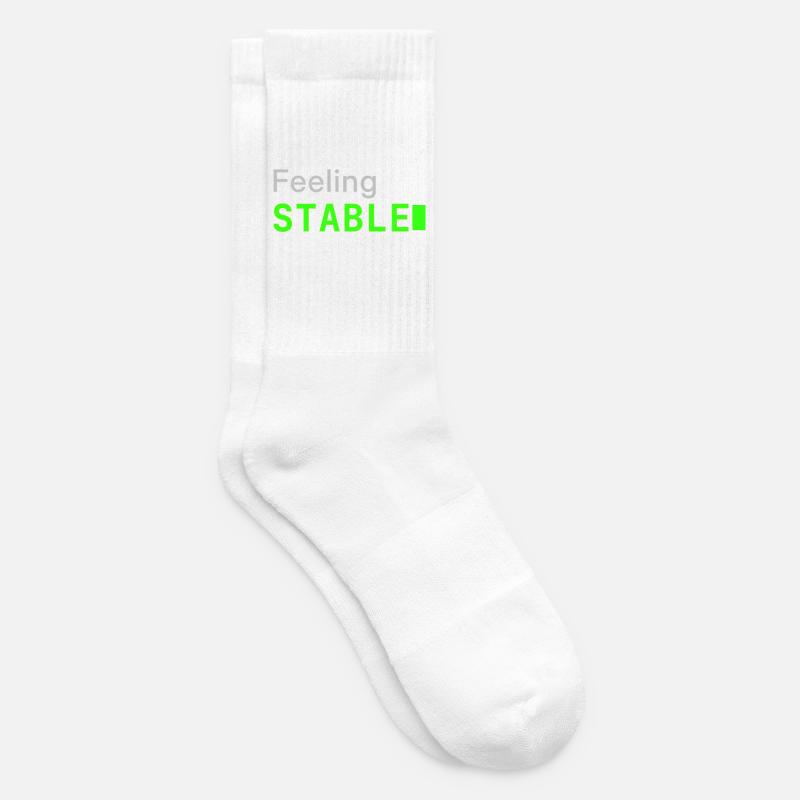 Feeling Stable | Developer mood - Tennis socks - white