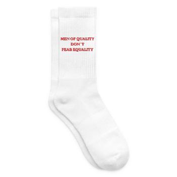 Men of Quality Don't Fear Equality - Tennissocken - Weiß - Rechts