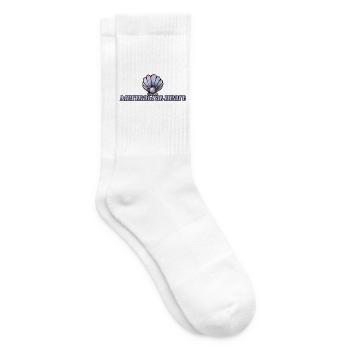 Meerjungfrau im Herzen Muschel-Emblem - Tennissocken - Weiß - Rechts